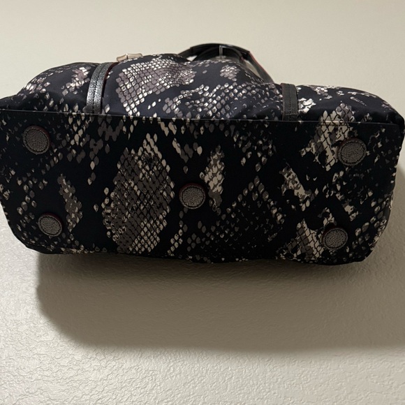Brighton Snake Printed Nylon Tote - Picture 5 of 8